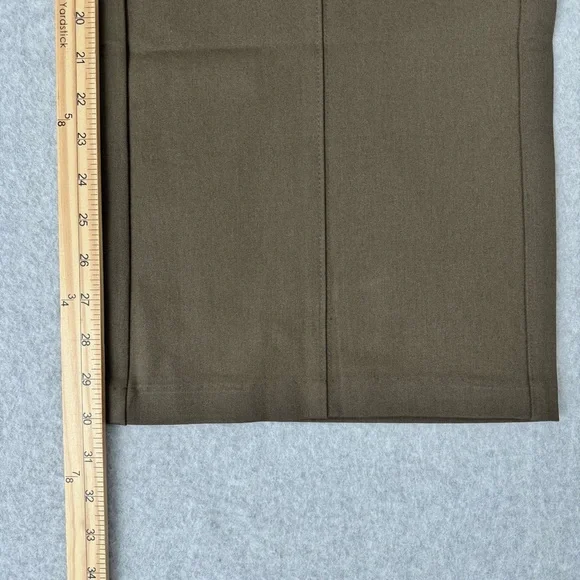 Old Navy Womens Pixie Wide Leg Pants Size Medium Brown Green Pull On Stretch New - Picture 13 of 13